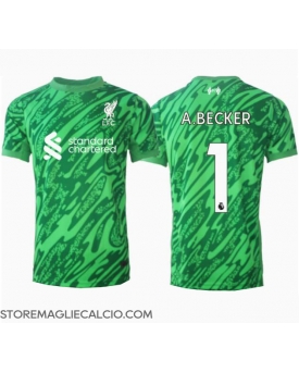 Liverpool Alisson Becker #1 Portiere Maglia Gara Trasferta Repliche 2024-25